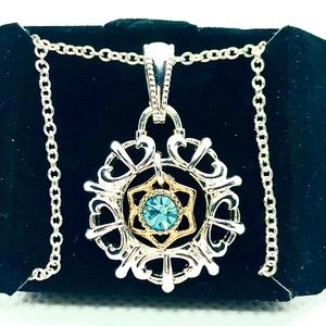 Vintage Avon NRT Aquamarine Necklace